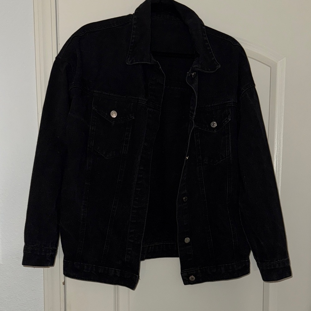 SHEIN Classic Black Jean Jacket